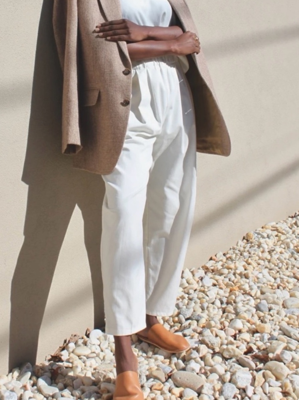 Na Nin Cotton Twill Lena Pleated Pants